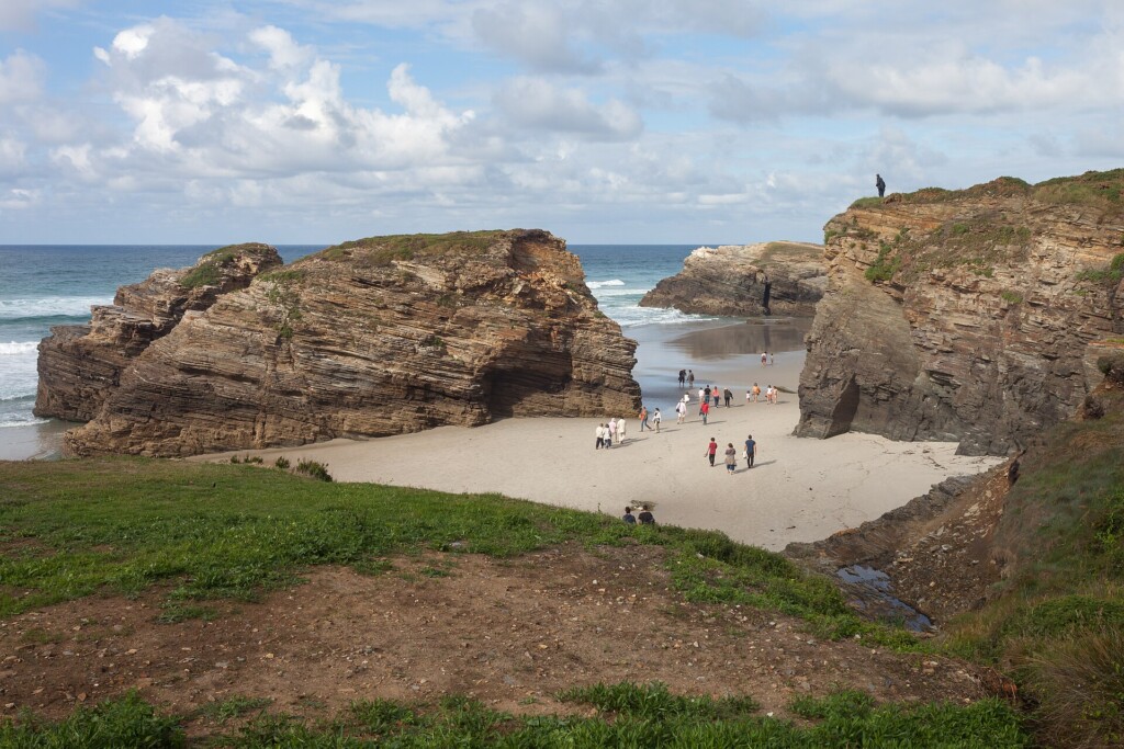 La playa de As Catedrais, en Ribadeo