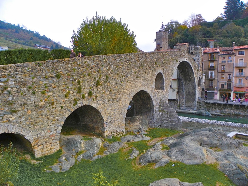 El Pont Nou de Camprodon sobre el Ter