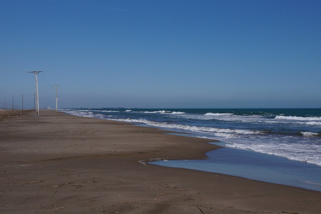 Kitesurf y windsurf en la playa del Trabucador, Delta de l'Ebre