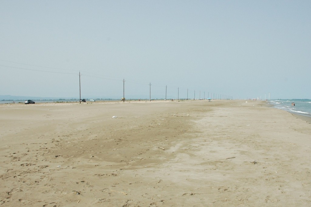 Kitesurf y windsurf en la playa del Trabucador, Delta de l'Ebre