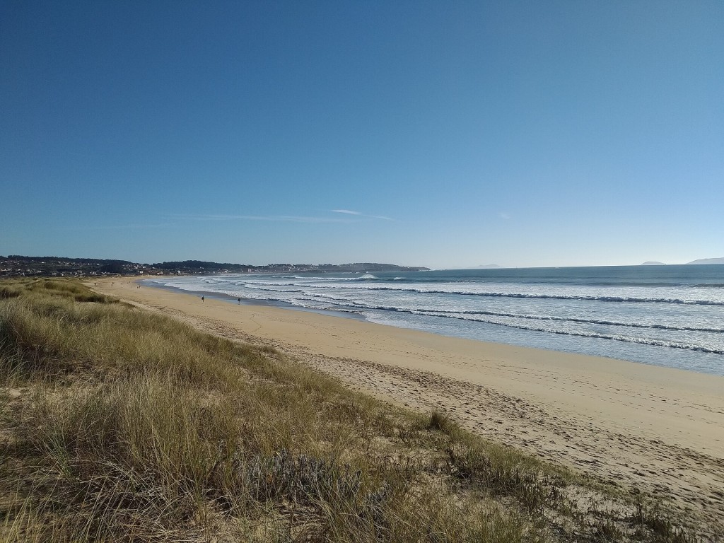 La playa de A Lanzada, entre Sanxenxo y O Grove
