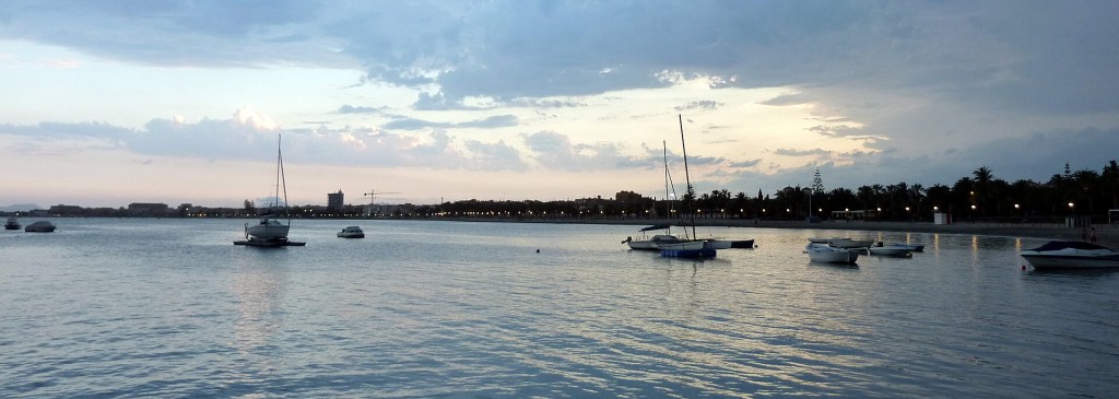 El Mar Menor al atardecer, en Los Alcázares